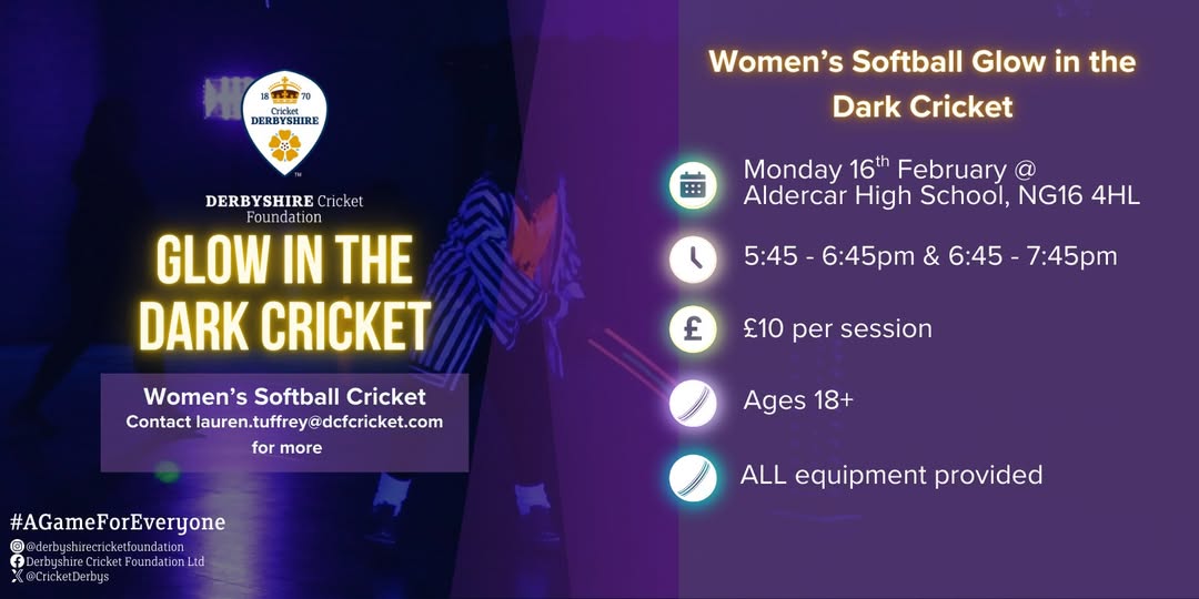 Women's Softball Glow in the Dark Taster Sessions